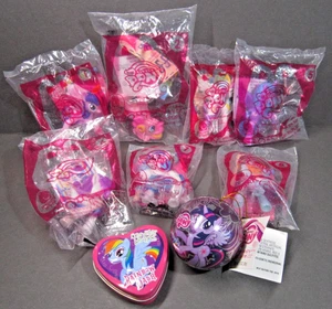 My Little Pony McDonald's Happy Meal 1 2 4 5 6 7 8 Tin Candy LOT 9 Piece GOOD - Picture 1 of 6