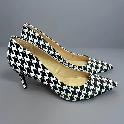 Zapatos de salón Alfani Step N Flex para mujer 9M suela de goma pata de gallo blanco y negro Foto 1 de 4