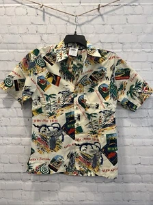 Florida Turnpike Shirt Toll Booth Collectors Hawaiian Button Shirt Oversized XS - Picture 1 of 12