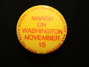 MARCH ON WASHINGTON NOVEMBER 15TH 1969 PIN - Picture 1 of 1