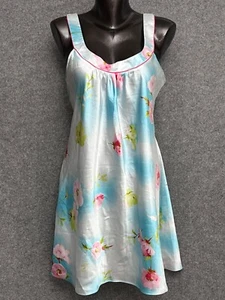Jones New York Satin Watercolor Floral Nightgown Sleepwear Women's Large Flowers - Picture 1 of 13
