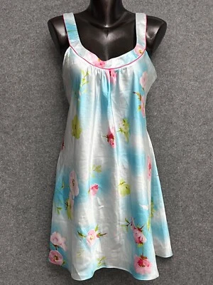Camisón Jones New York satinado acuarela floral ropa de dormir para mujer flores grandes Foto 1 de 4