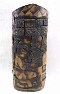 Azteken Maya Keramik Vase groß - Handarbeit - Top Zustand signiert vom Künstler - Bild 1 von 7