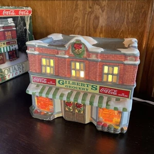Coca-Cola Town Square Collection GILBERTS SUPERY STORE 1991 mit Box & Lichtkabel - Bild 1 von 16