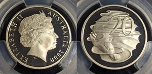 2000 Proof Twenty Cent 20c Australia PCGS PR70DCAM FDC UNC #2401 - Picture 1 of 8