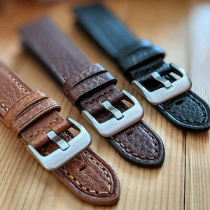 Genuine Leather Watch Strap Band | 18mm 20mm 22mm - Picture 1 of 10