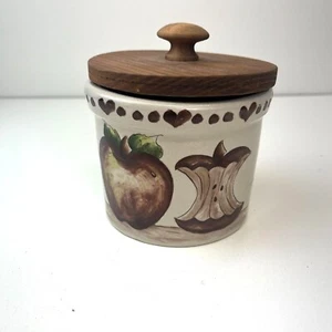 Robinson Ransbottom Covered Country Crock signiert nummeriert 1pt Apfel Keramik - Bild 1 von 10