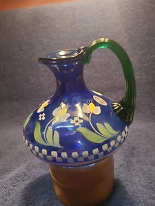 Fenton Designer Showcase Series Handpainted Pitcher - Picture 1 of 6
