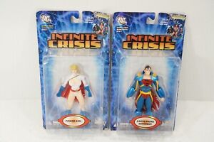 DC Direct Infinite Power Girl Earth Prime Superboy Action Figure Lot of 2