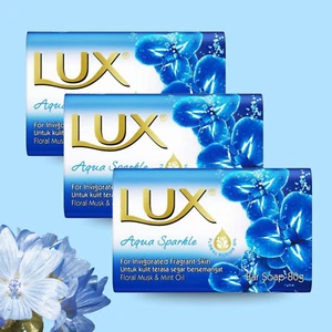 Jabón en barra Lux Aqua Sparkle con almizcle floral y aceite de menta, 80 g - Imagen 1 de 7