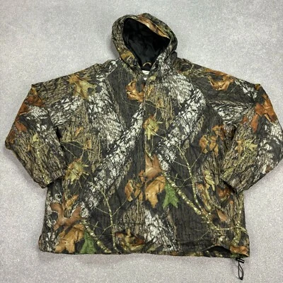 Realtree Jacket Adult Extra Large Brown Workwear Hunting Insulated Camo Hood Men - Image 1 of 4