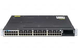 WS-C3750X-48P-E KATALIZATOR CISCO 3750 48 PORTÓW 1GB ETHERNET 435W POE+ PRZEŁĄCZNIK - Zdjęcie 1 z 8