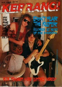 Kerrang Magazine August 5 1988 Helloween Jimmy Page Joe Satriani Stage Dolls - Picture 1 of 2