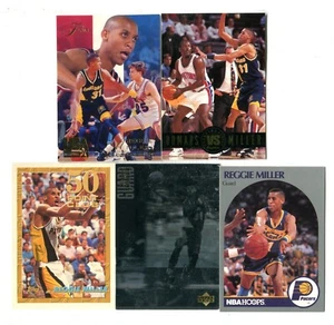 Reggie Miller 5 Card Basketball Trading Card Lot HOF INDIANA PACERS (LOT 19) - Picture 1 of 1