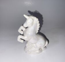 Vintage 1987 Iridescent Unicorn Christmas Ornament Height 4 in x Width 2 in