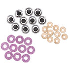10Sets 16MM Stuffed Toys Glitter Safety Eyes Nonwovens Washer Clear Doll-DS