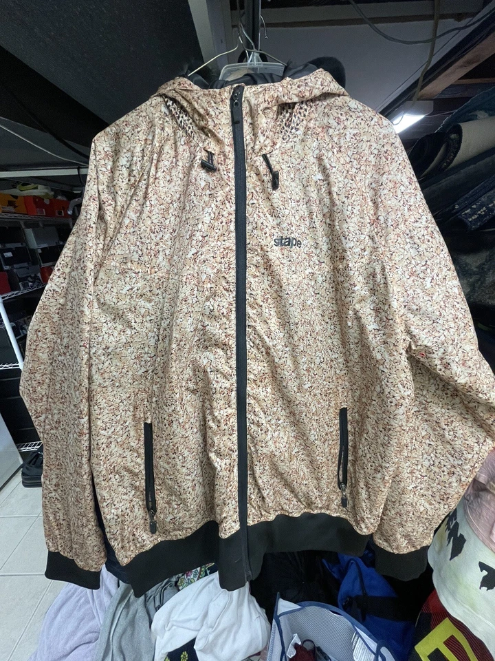 Staple Cork Jacket Windbreaker Nylon XL Championship Hood Hooded Pigeon Foto 1 de 4