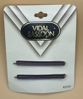 Juego de 2 pasadores de pelo púrpura nacarado Vidal Sassoon 1996 de colección NUEVO Foto 1 de 4