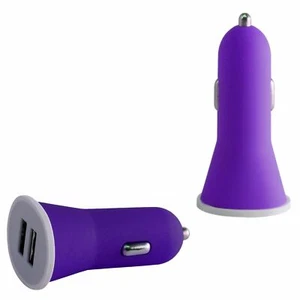 Cargador de automóvil universal doble premium púrpura 2.1 A para dispositivo móvil tableta MP3/4 - Imagen 1 de 1