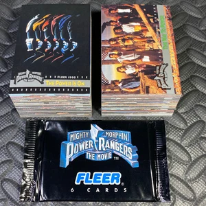 POWER RANGERS THE MOVIE COMPLETE 150-CARD TRADING CARDS SET 1995 FLEER +WRAPPER! - Picture 1 of 1