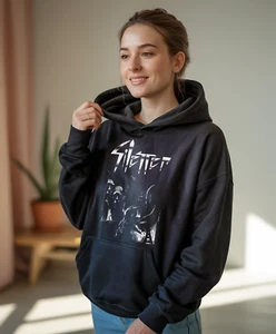 New Dtg Dtf printed Hoodie - SILENCER- Death - Pierce Me Hoodie - Picture 1 of 2