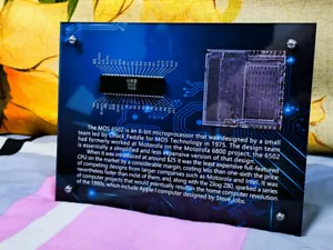 Vintage Rare The frist Apple I PC CPU MOS 6502 Exhibition frame,Not include CPU - Picture 1 of 7