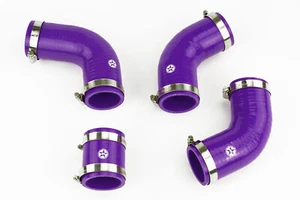 Silicone Intercooler Hoses fit Land Rover Defender 200TDI Stoney Racing Purple - Picture 1 of 4