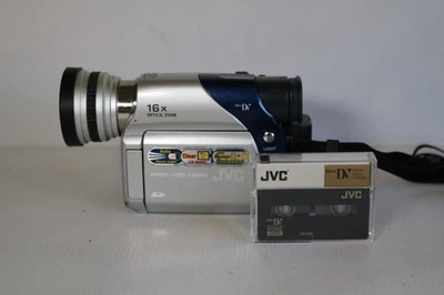 JVC GR-D73EK Handheld MiniDV Camcorder Silver Tested - No Charger - Image 1 of 4