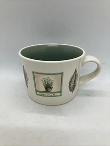 Cup Naturewood by Pfaltzgraff Casual, Leaves/Herbs/Garden Tools Cup - Picture 1 of 8