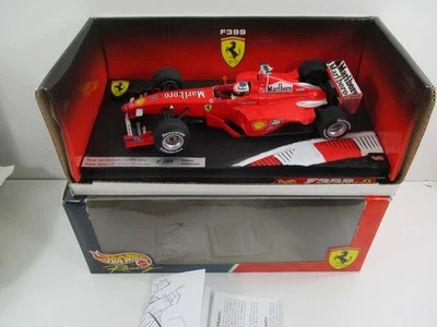 24627- FERRARI F399 F1 #3 WINNER M.Schumacher 1999 HOT WHEELS 1/18 - Photo 1/4