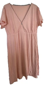 ARCFEETORY Womens Nursing Nightdress Maternity XXL Pink - Picture 1 of 1