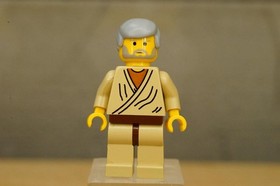 LEGO Star Wars Minifigure Jedi Obi-Wan Kenobi Old Gray Hair 4501 Cantina Set