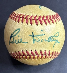 Bill Dickey Travis Jackson Brooks Robinson Autographed Baseball JSA HOF Auto - Picture 1 of 5