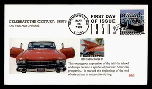 DR WHO 1999 FDC CLASSIC CAR WAIL FINS & CHROME BGC CACHET M60450 - Picture 1 of 2