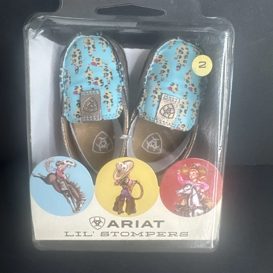 Ariat ребенка ясельного возраста Lil' Stompers Piper Cruiser золото/бирюзовый/кактус размер 2 - Изображение 1 из 4