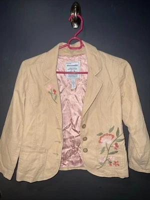 Blazer Abercrombie & Fitch Niños Vintage Bordado Floral Retro Preppy Foto 1 de 4