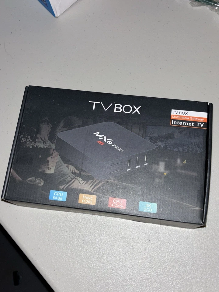 MXQ Pro 4k Smart TV Box Converter Streaming Media Player Only No Accessories