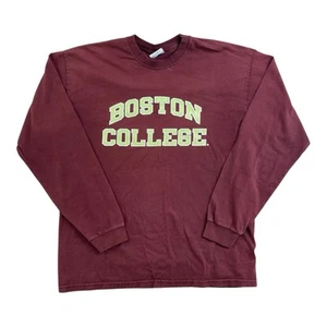Vintage 90s Boston College Eagles Long Sleeve Retro Champion Collegiate Large - Picture 1 of 9