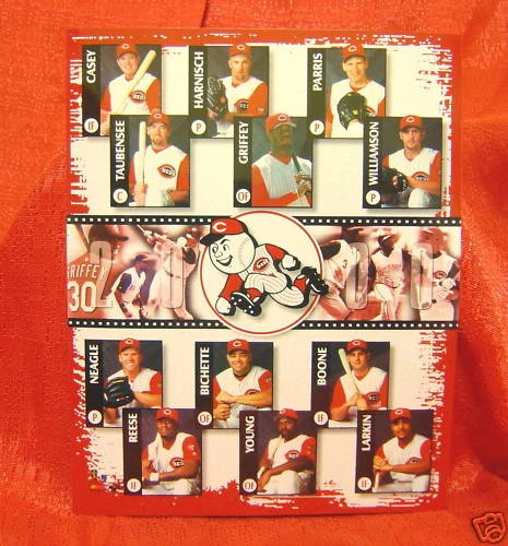 Cincinnati Reds Team Collage Glossy 8 x 10 Photo MLB - Image 1 of 1