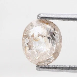 OVAL SHAPE ORANGE COLOR 1.17ctw ROSE CUT DIAMOND NATURAL LOOSE diamond 7.5 MM - Picture 1 of 11