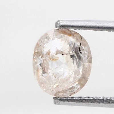 OVAL SHAPE ORANGE COLOR 1.17ctw ROSE CUT DIAMOND NATURAL LOOSE diamond 7.5 MM - Image 1 of 4