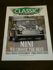 CLASSIC & SPORTSCAR - MINI - Oct 1988 Vol 7 No 7 - Picture 1 of 1