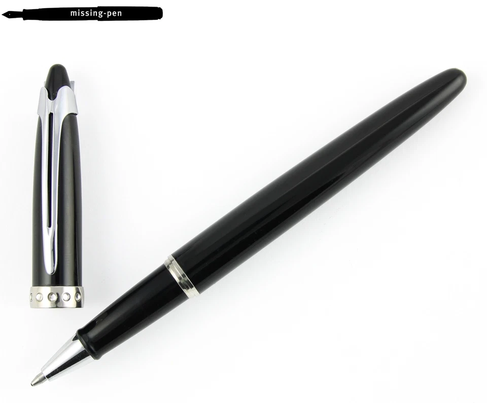 Bolígrafo Waterman Ici et La en negro/plata C.C. Foto 1 de 4