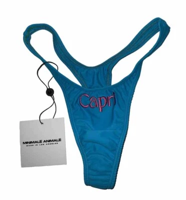 MINIMALE ANIMALE NOLITA THONG SOUVENIR SERIES - CAPRI SIZE SMALL NEW Made In USA - Image 1 of 4