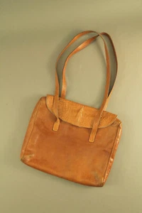 BOLSO DE MANO FURLA SAFFIANO VINTAGE RARO DE CUERO TOSTADO BRITÁNICO - Imagen 1 de 11