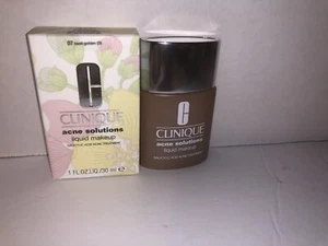 Clinique Acne Solutions Liquid Makeup Foundation Full Size 07 Fresh Golden (D) - Picture 1 of 3