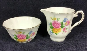 Royal Grafton Muster 2007 Floral Mini Milchkännchen und offene Zuckerdose - Bild 1 von 3
