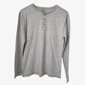 Crewcuts by J. Crew 100% Cotton Gray Marled Henley with Metal Buttons Size 16 - Picture 1 of 9