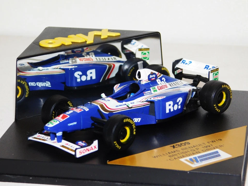 WILLIAMS RENAULT #3 CANADIAN DRIVER BRITISH GP 1997 ONYX X309 1/43 - Immagine 1 di 1