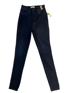 Vibrant MIU Skinny Stretchy Jeans Juniors Size 9 (W28) Actual W 24”) NWT Blue - Picture 1 of 7